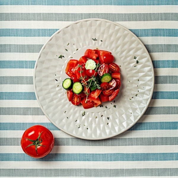 Десертна тарілка, NAVA SOHO 20 cm, керамічна сірого кольору, для подачі десертів