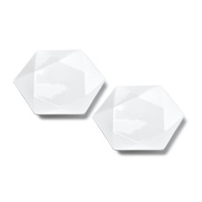 Talerze deserowe Ralph White Komplet 2 szt. 24,5x21x2 cm