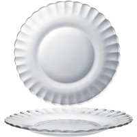 Talerze deserowe Duralex Picardie transparentne śr. 205 mm zestaw 6 szt.