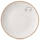 Десертна тарілка Orion 129107, керамічна бежева 20 см — для подачі десертів