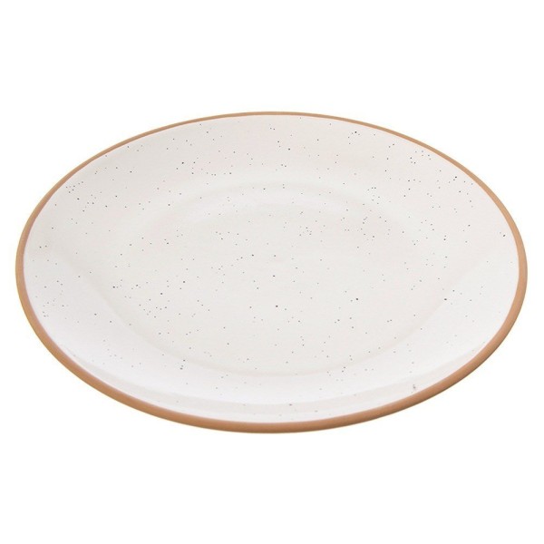 Десертна тарілка Orion 129106, керамічна бежева 20 см — для сервірування та подачі десертів