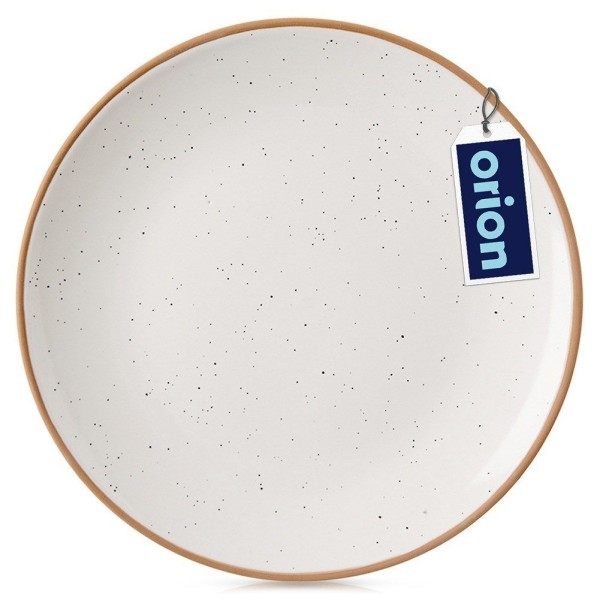 Десертна тарілка Orion 129106, керамічна бежева 20 см — для сервірування та подачі десертів