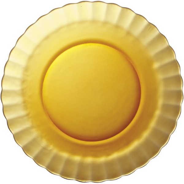 Talerze deserowe Duralex Picardie Amber pomarańczowe śr. 205 mm zestaw 6 szt.