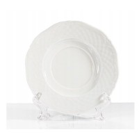 Talerz deserowy Afrodyta Spodek 17 cm do serwowania kawy i ciast