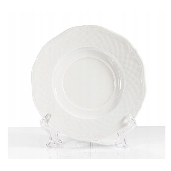 Talerz deserowy Afrodyta Spodek 17 cm do serwowania kawy i ciast