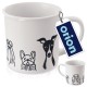 Kubek Orion 129631 do kawy i herbaty, ceramiczny, 500 ml, wzór psy