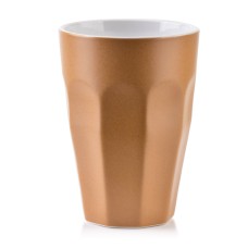 Kubek porcelanowy Boho 330 ml ceglasty do codziennego użytku