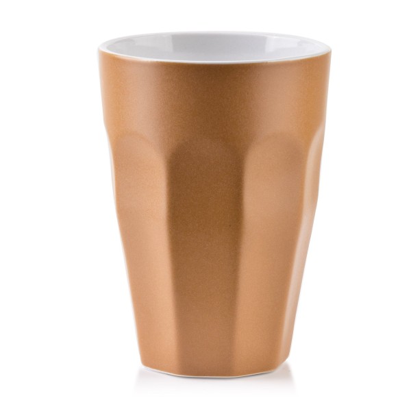 Kubek porcelanowy Boho 330 ml ceglasty do codziennego użytku