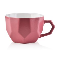 Kubek SALLY Geo Pink 450ml do codziennego użytku