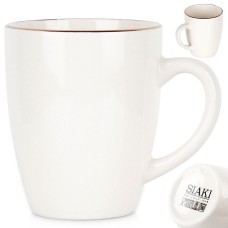 Kubek porcelanowy, SIAKI COLLECTION 139704 — do kawy i herbaty, biały 200 ml
