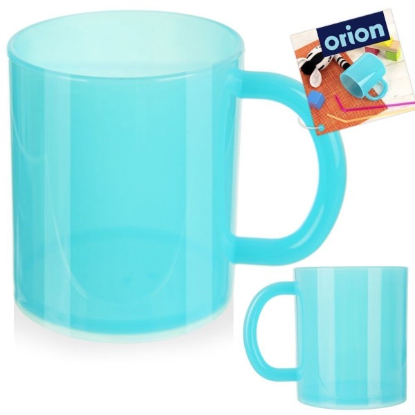 Kubek dziecięcy Orion 129471, niebieski półprzezroczysty, 270 ml