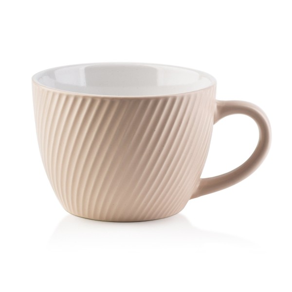 Kubek Sally Lines Beige 480 ml do codziennego użytku