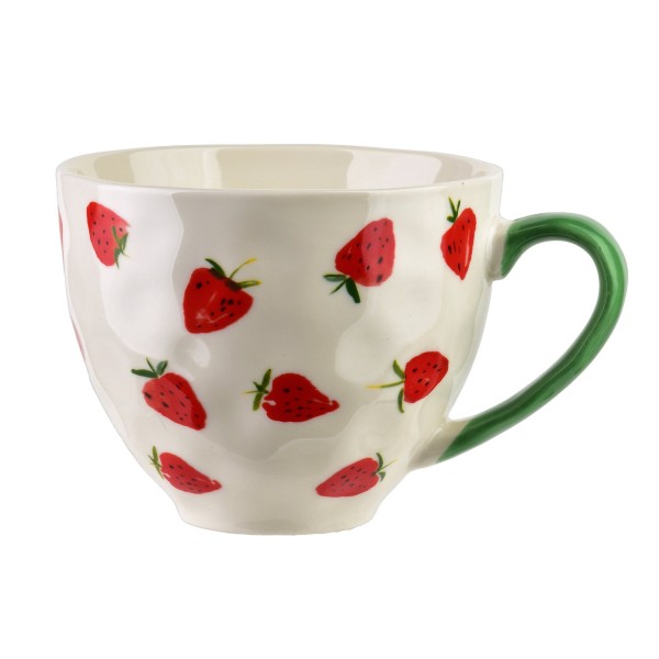 Kubek Trusci 400 ml z motywem truskawki do kuchni