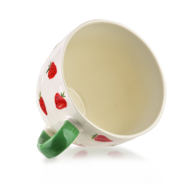 Kubek Trusci 400 ml z motywem truskawki do kuchni