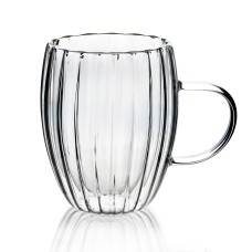 Kubek szklany Peter 300 ml ze szkła borokrzemowego do codziennego użytku