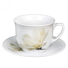 Kubek Magnolia Wiedeń 300 ml z spodek 16 cm do serwowania napojów