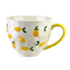 Kubek LIMONE 400ml do napojów z motywem cytryny 11x15x9cm