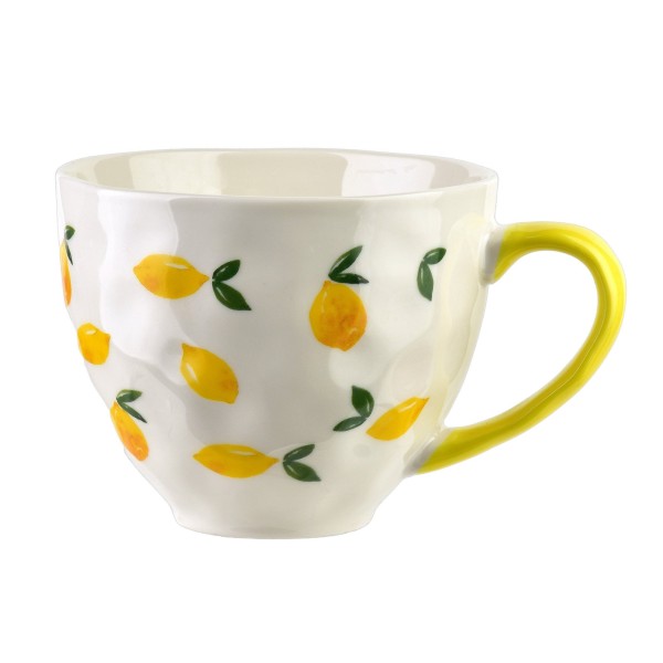Kubek LIMONE 400ml do napojów z motywem cytryny 11x15x9cm