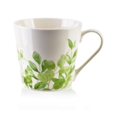 Kubek EDDY 400 ml z liśćmi – do codziennego użytku w kuchni