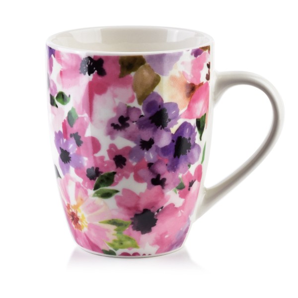 Kubek EDDY 360 ml z kwiatowym wzorem do codziennego użytku