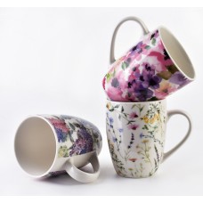 Kubek EDDY 360 ml z kwiatowym wzorem do codziennego użytku