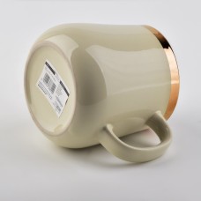 Kubek DALIA 500ml ze złotym paskiem do napojów h10x9x13cm