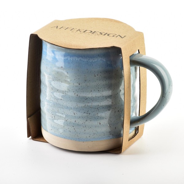 Kubek LOTTA BLUE 470 ml do codziennego użytku Boho