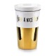 Kubek GOLD CHIC 410ml z pokrywką i zaparzaczem do parzenia herbaty