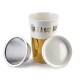 Kubek GOLD CHIC 410ml z pokrywką i zaparzaczem do parzenia herbaty