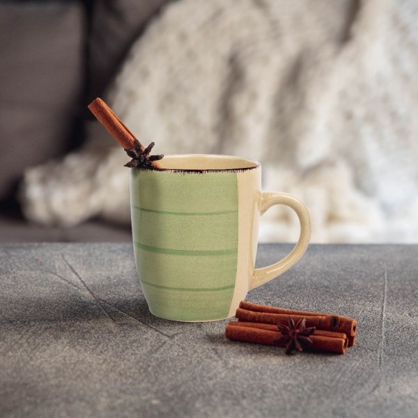 Kubek ceramiczny, NAVA LINES 10-099-205 — do kawy i herbaty 355 ml