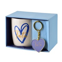 Кубок TATA Kubek z brelokiem 350 мл — Кавовий/чайний для дому, з брелоком, 8,5×12×9 см