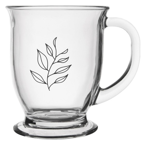 Kubek szklany, ORION 128859 — duży 450 ml, do herbaty i kawy