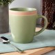 Kubek ceramiczny NAVA ARTHENA GREEN 380 ml — do kawy i herbaty, zielony mat