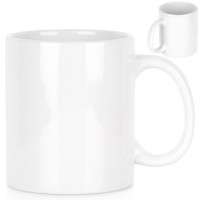 Kubek, VILDE 139698 — ceramiczny kubek do kawy i herbaty 330 ml, biały