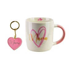 Kubek MAMA z brelokiem 350 ml — kubek do napojów, 8,5x12x9 cm