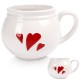 Kubek Orion 129432 Serce — duży kubek do kawy i herbaty 430 ml