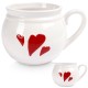 Kubek Orion 129433 Serce — duży ceramiczny kubek do kawy i herbaty 800 ml