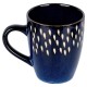 Kubek ceramiczny, SIAKI COLLECTION 139709 — do kawy i herbaty, granatowy 350 ml