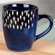 Kubek ceramiczny, SIAKI COLLECTION 139709 — do kawy i herbaty, granatowy 350 ml