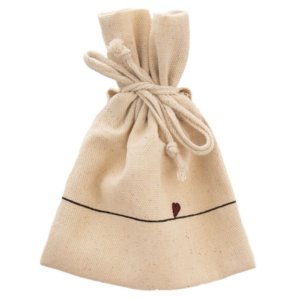 Kubek Orion SERCE 650 ml, ceramiczny z woreczkiem na herbatę, biały