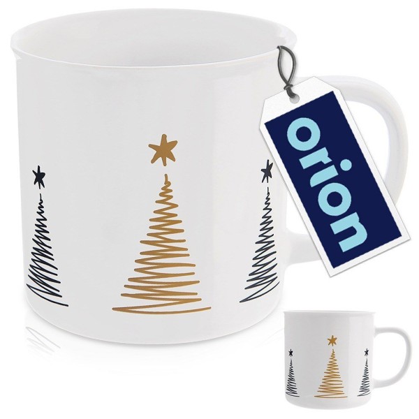 Kubek ceramiczny, Orion CHOINKA 500 ml — do kawy i herbaty, dekor świąteczny