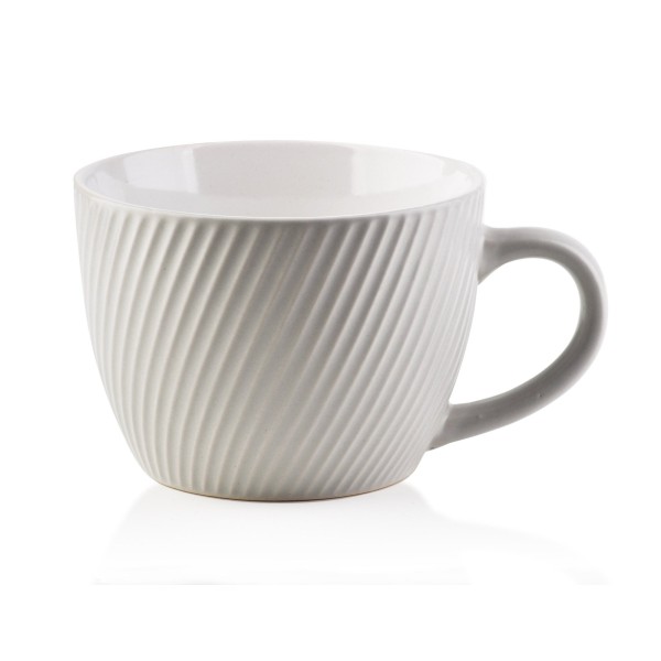 Kubek SALLY LINES GREY 480 ml do codziennego użytku