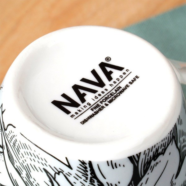 Kubek porcelanowy NAVA ELLIE 380 ml — do kawy i herbaty