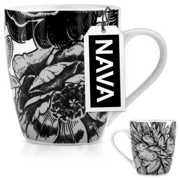 Kubek porcelanowy NAVA ELLIE 380 ml — do kawy i herbaty
