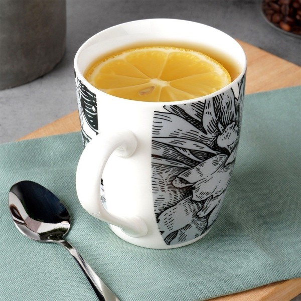 Kubek porcelanowy NAVA ELLIE 380 ml — do kawy i herbaty