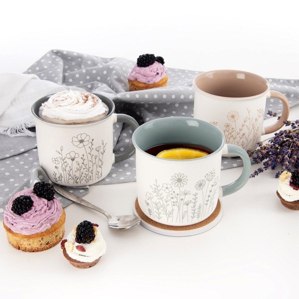 Kubek porcelanowy ORION 112444 – do kawy i herbaty, 400 ml