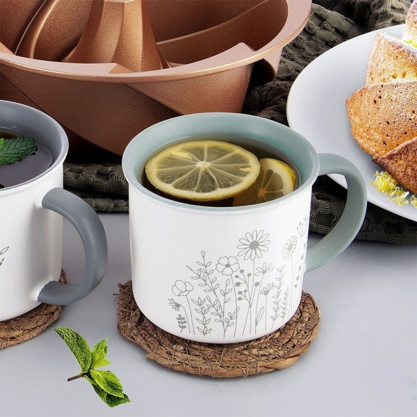 Kubek porcelanowy ORION 112444 – do kawy i herbaty, 400 ml