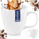 Kubek porcelanowy Orion MONA 400 ml — do kawy i herbaty, biały