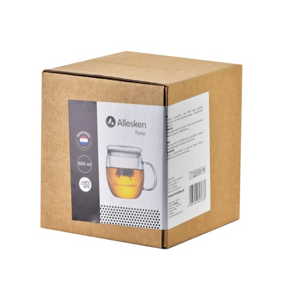 Kubek z zaparzaczem Peter 500ml do parzenia herbaty i kawy