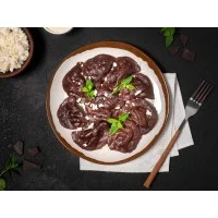 Pierogi czekoladowe z serem, z kropelkami czekolady 500g